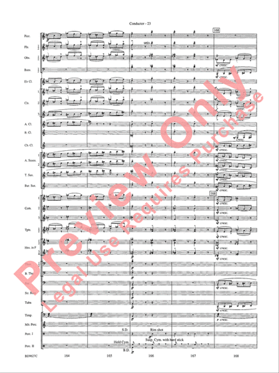 Variations on a Theme of Robert Schumann Concert Band scores gallery preview page 26