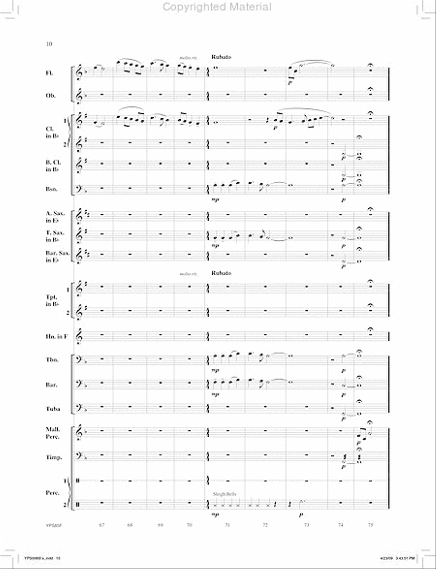 Pacem Noel Concert Band scores gallery preview page 11