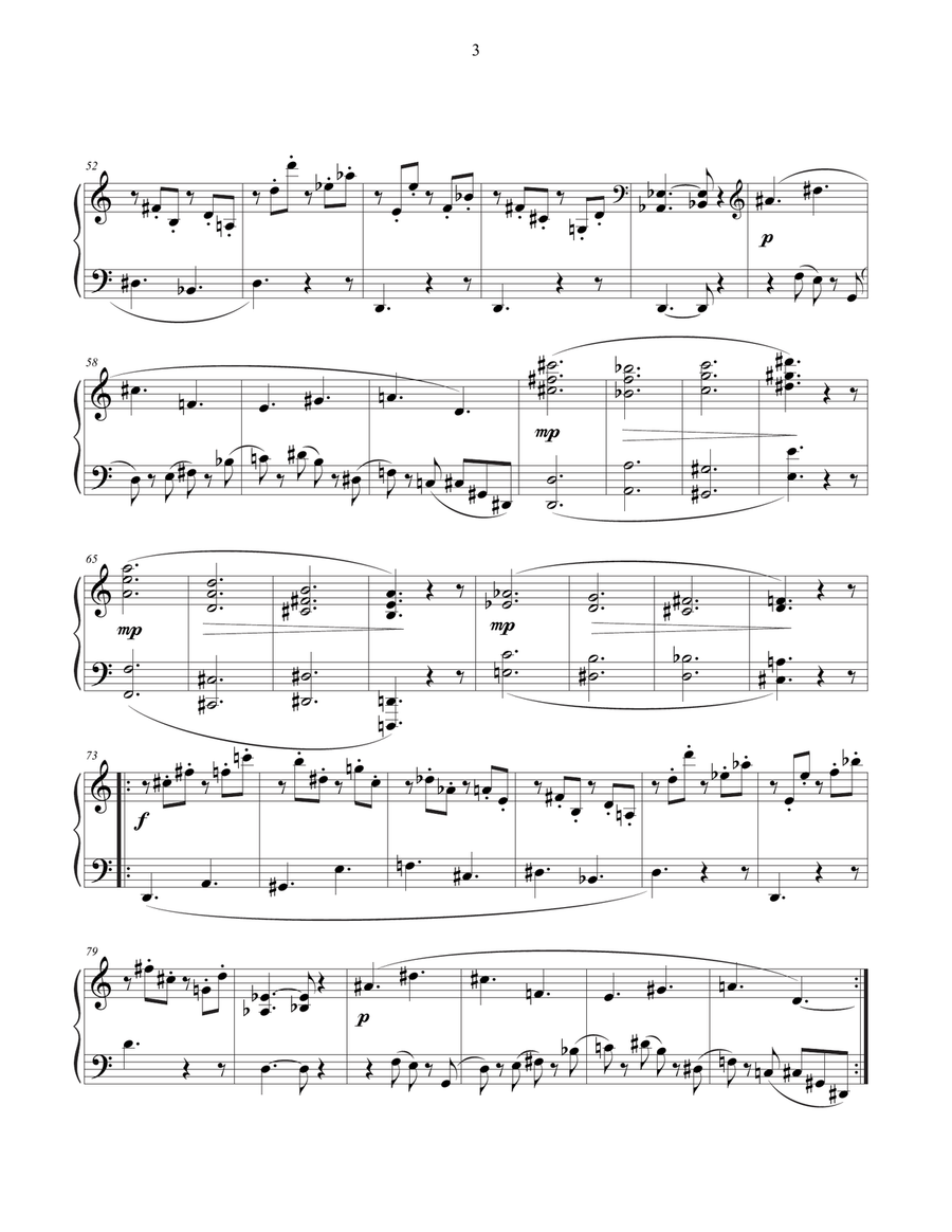 Five Rivers: Scenes from a Ballet Piano Solo scores gallery preview page 3