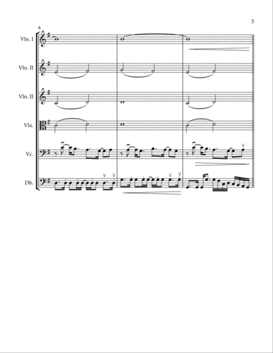 Follow You, Follow Me String Quartet scores gallery preview page 3