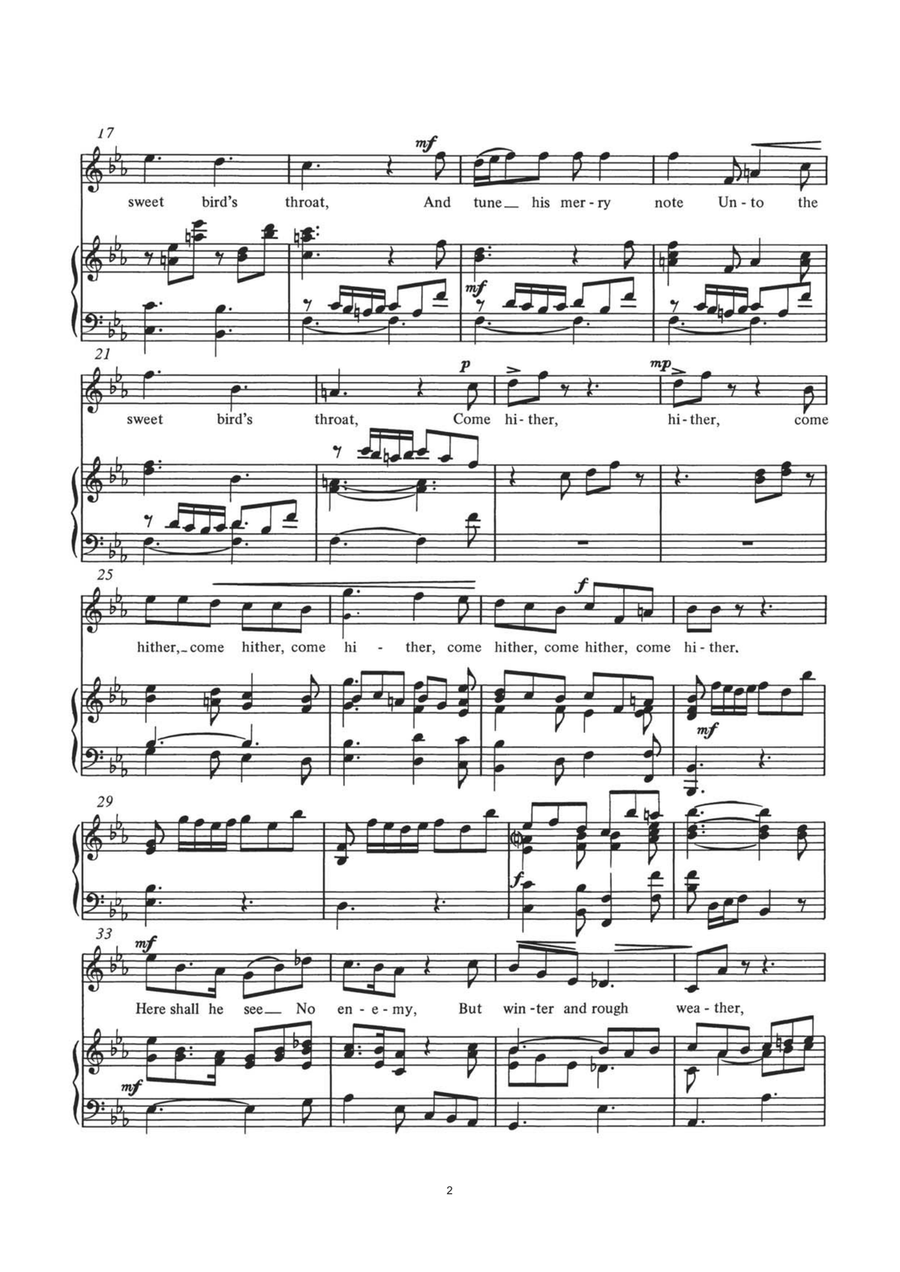Under The Greenwood Tree Under The Greenwood Tree Voice scores gallery preview page 2