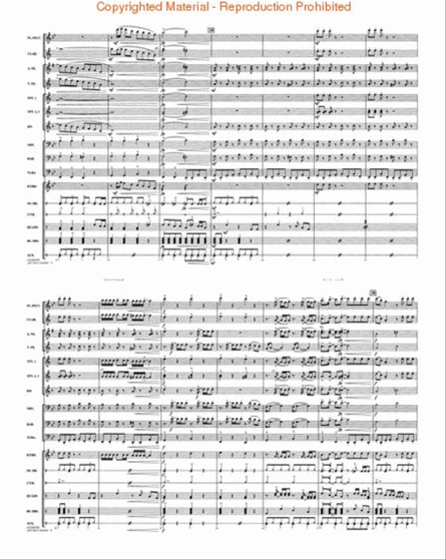 Let's Get It Started Marching Band scores gallery preview page 3