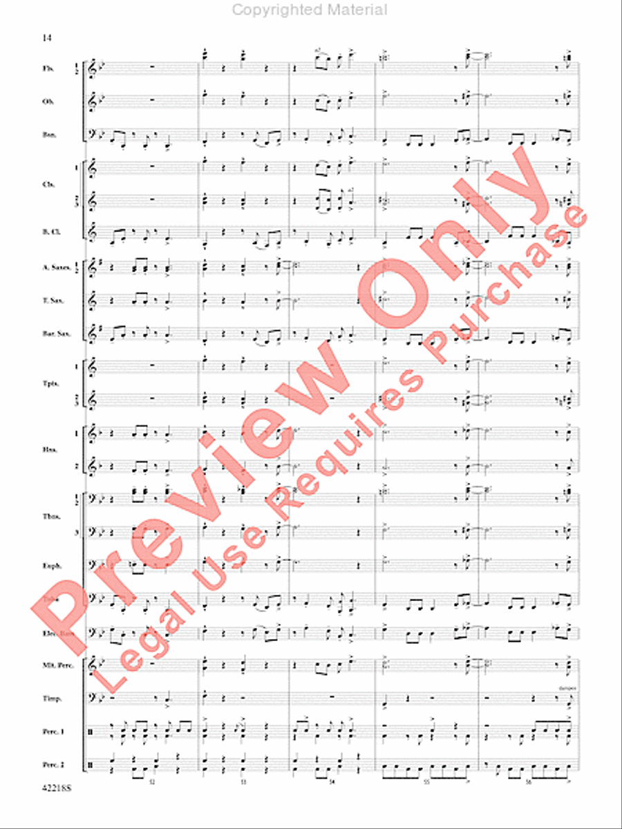 Tower of Power Greatest Hits Concert Band scores gallery preview page 13