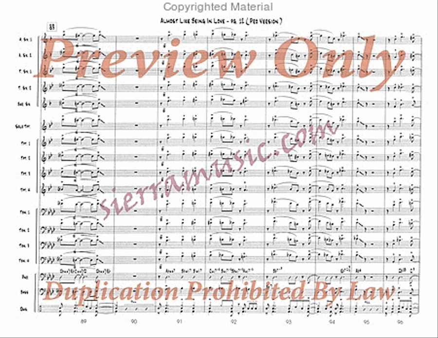 Almost Like Being in Love (Pro) Big Band scores gallery preview page 13