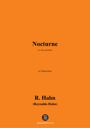 Book cover for R. Hahn-Nocturne,in f sharp minor
