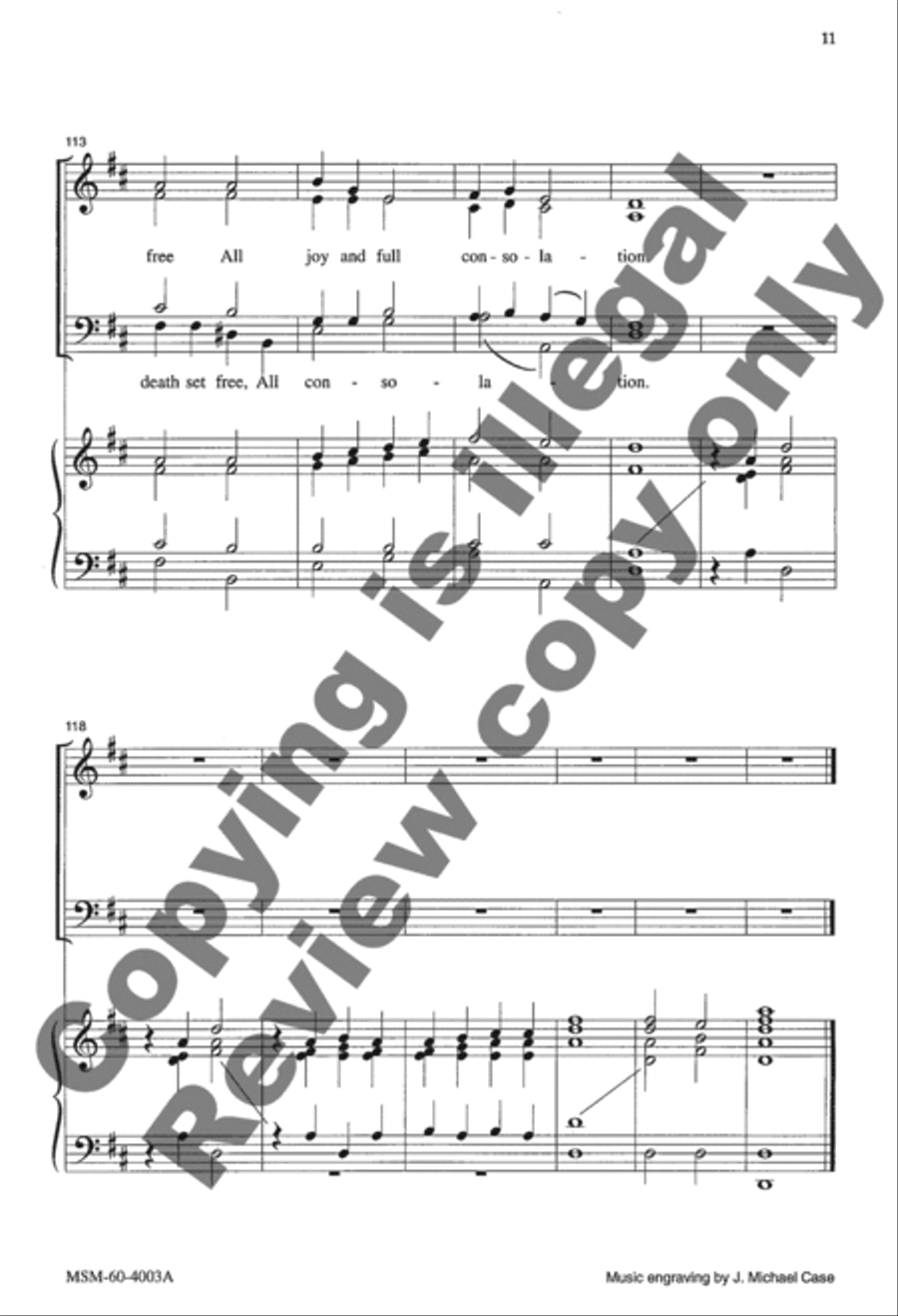 With High Delight (Choir Score) 4-Part scores gallery preview page 11