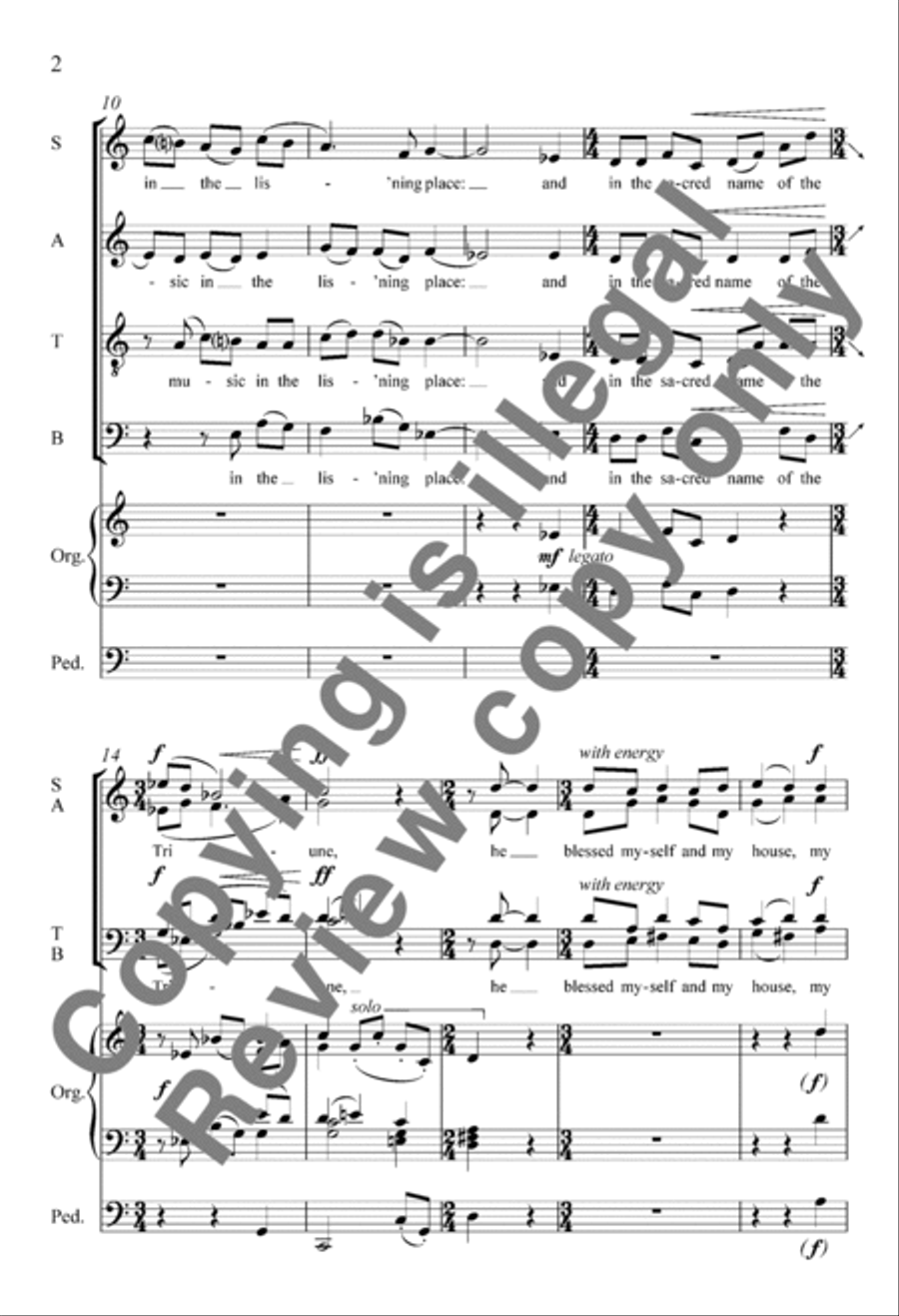 Christ in the Stranger's Guise 4-Part scores gallery preview page 7