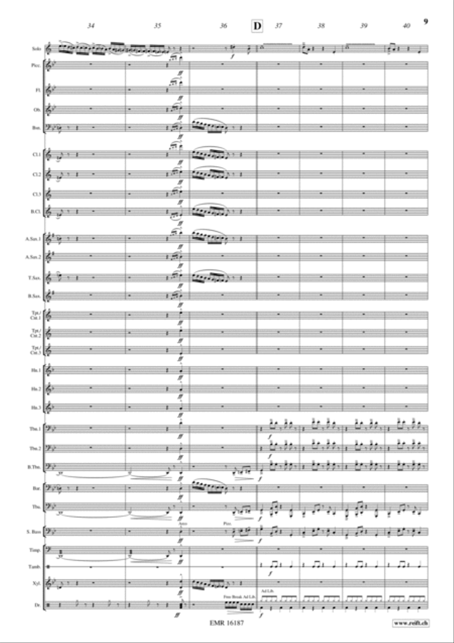 Green Hornet Theme Concert Band scores gallery preview page 11