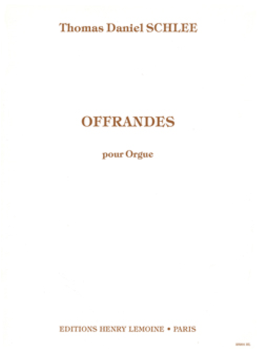 Offrandes Op. 28