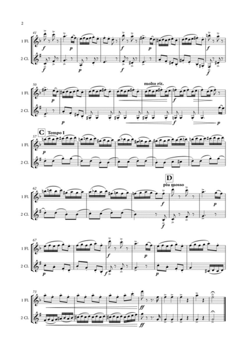 Slavonic Dance Op. 46/3 (Flute & Clarinet Duet) image number null