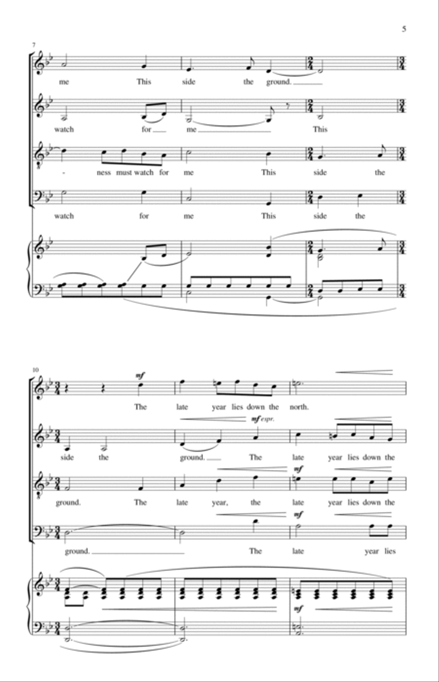 Sure On This Shining Night 4-Part scores gallery preview page 2