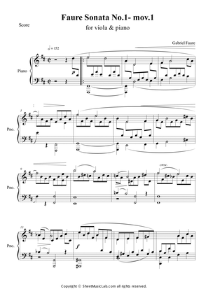 Book cover for Violin Sonate Op.13 No.1 Mov.1