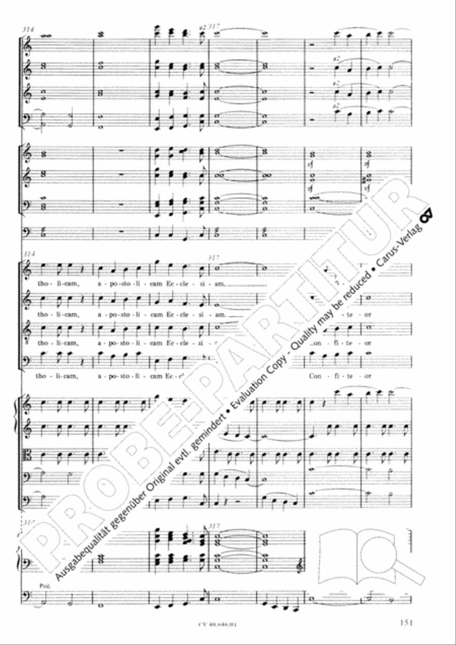 Mass in A Major (2 versions) STB scores gallery preview page 162