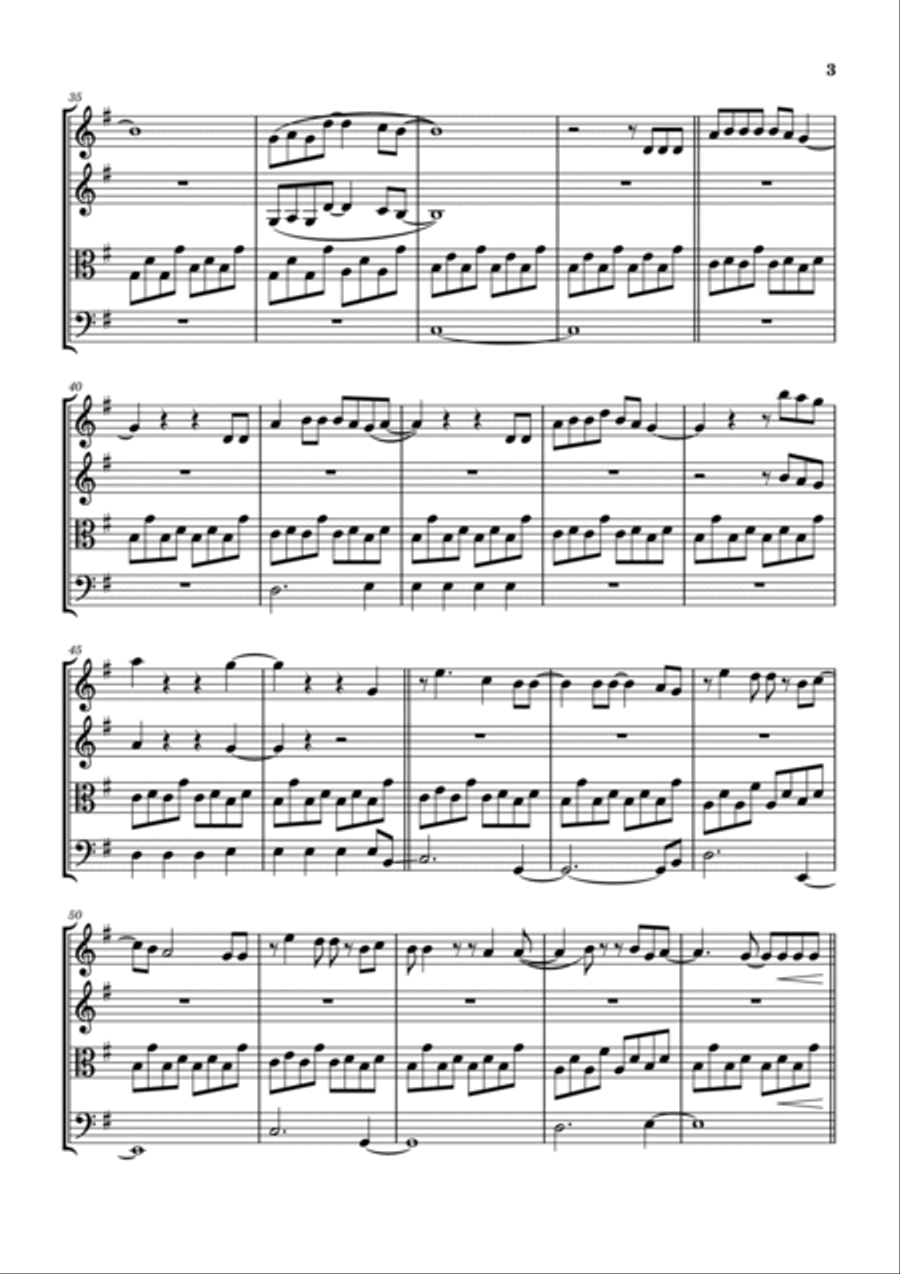 Jesus Did Jesus Did String Quartet scores gallery preview page 4