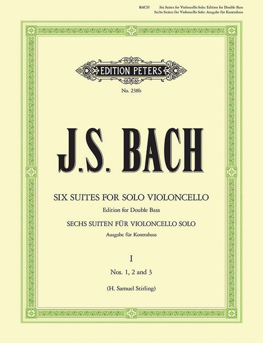 Suites (Sonatas) - Arranged For Double Bass Double Bass scores gallery preview page 1