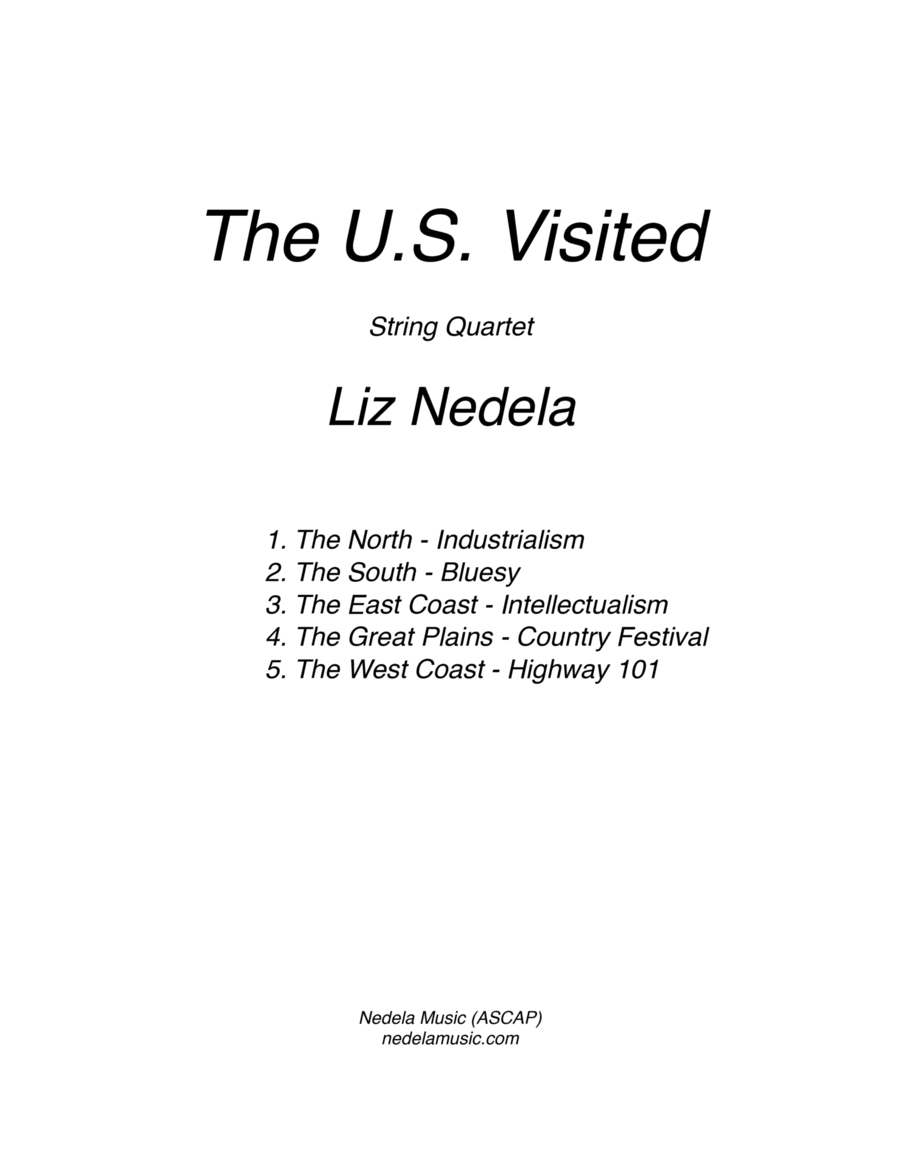 The U.S. Visited - String Quartet String Quartet scores gallery preview page 1
