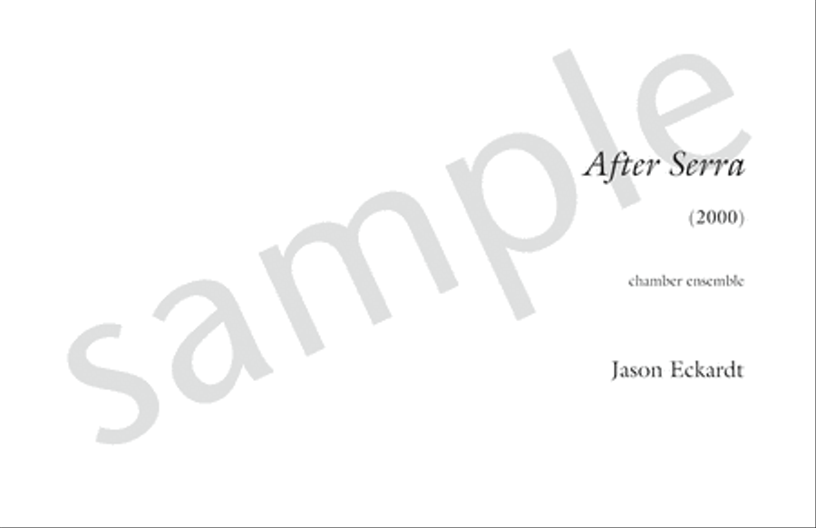 After Serra B-Flat Clarinet scores gallery preview page 2