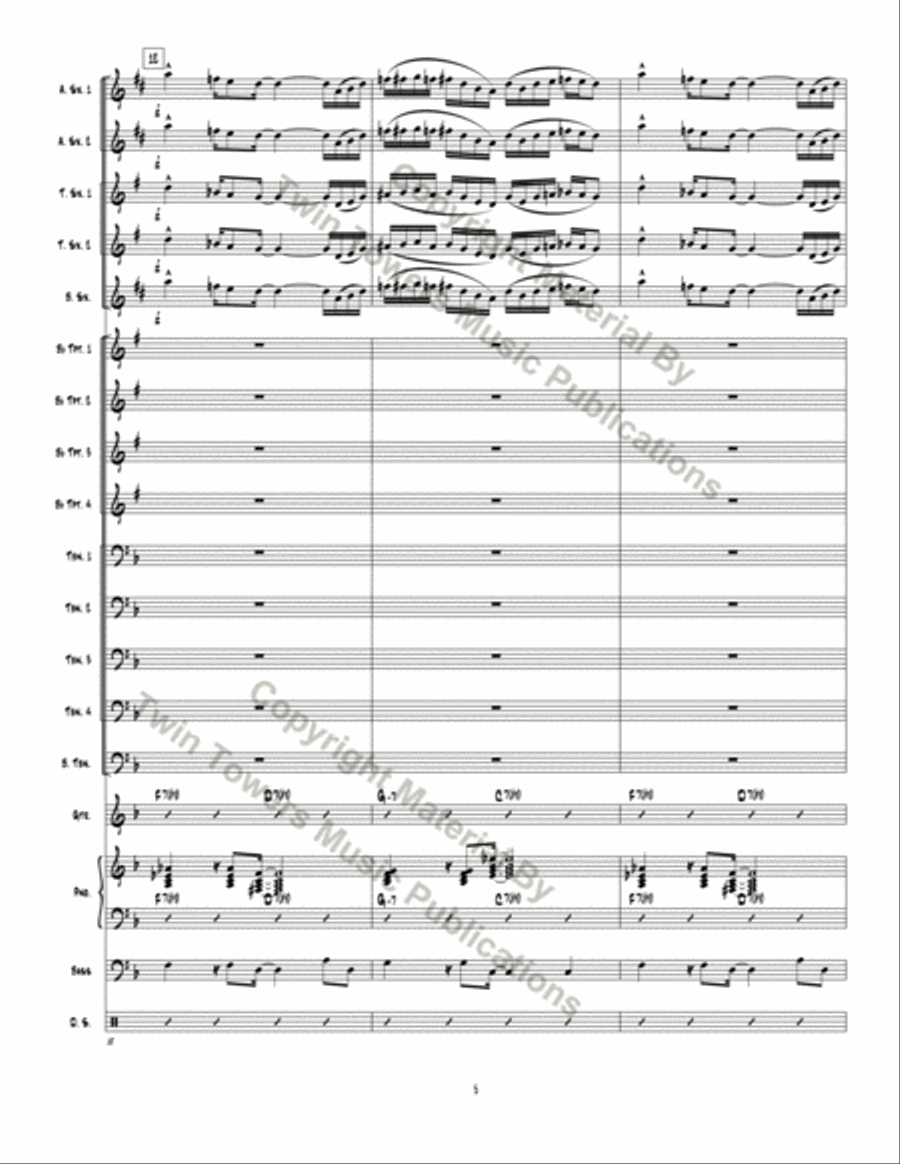 Don't Mess Around Don't Mess Around Jazz Ensemble scores gallery preview page 6
