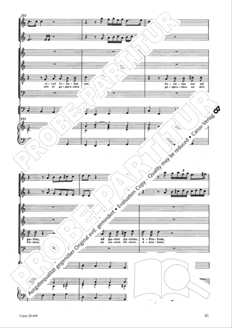 Uppsala-Magnificat 4-Part scores gallery preview page 42