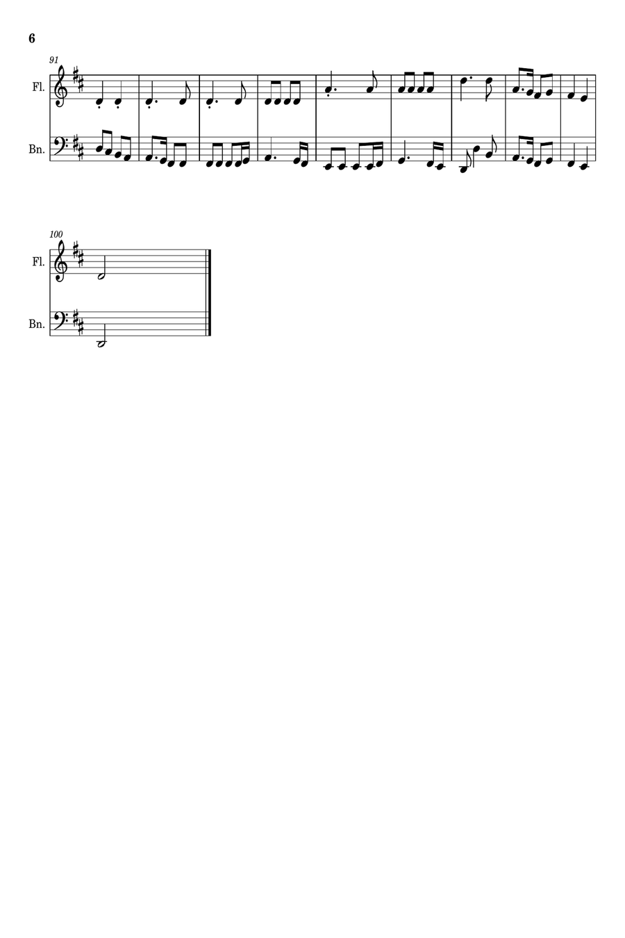 Christmas Classics for Flute and Bassoon. 10 Carols + 1 Bonus. Woodwind Duet scores gallery preview page 6