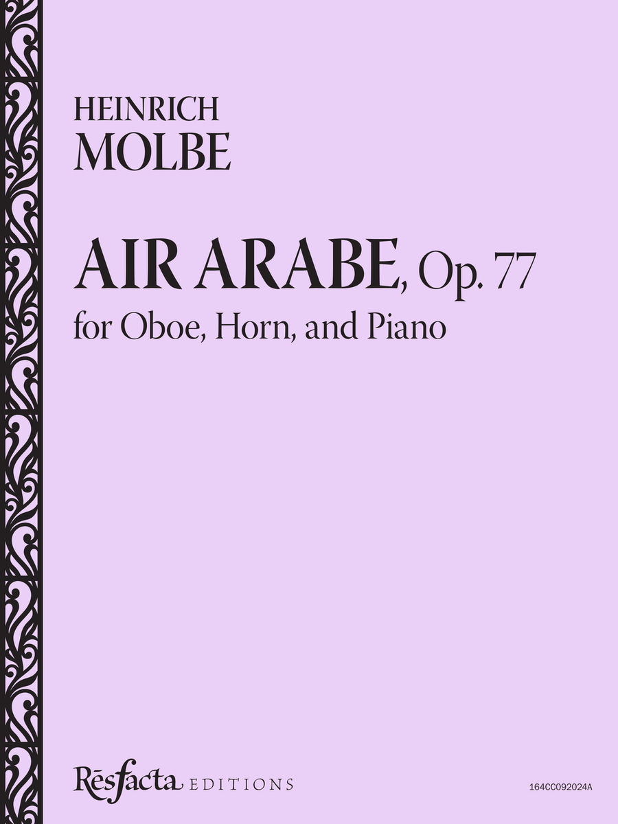 Air Arabe, Op. 77 for Oboe, Horn, and Piano Woodwind Duet scores gallery preview page 1