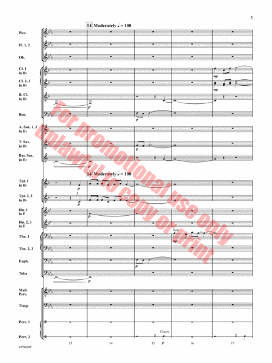 An Arizona Celebration An Arizona Celebration Concert Band scores gallery preview page 6