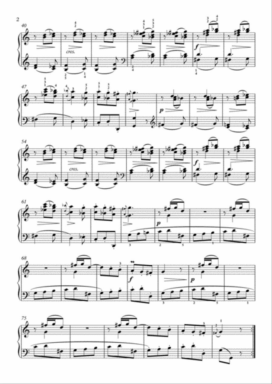 Scarlatti-Sonata in C-Major L.439 K.255(piano) Piano Solo scores gallery preview page 3