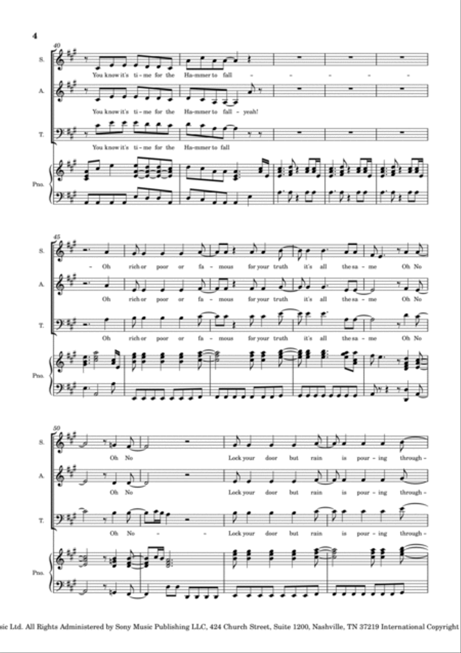 Hammer To Fall Voice scores gallery preview page 4