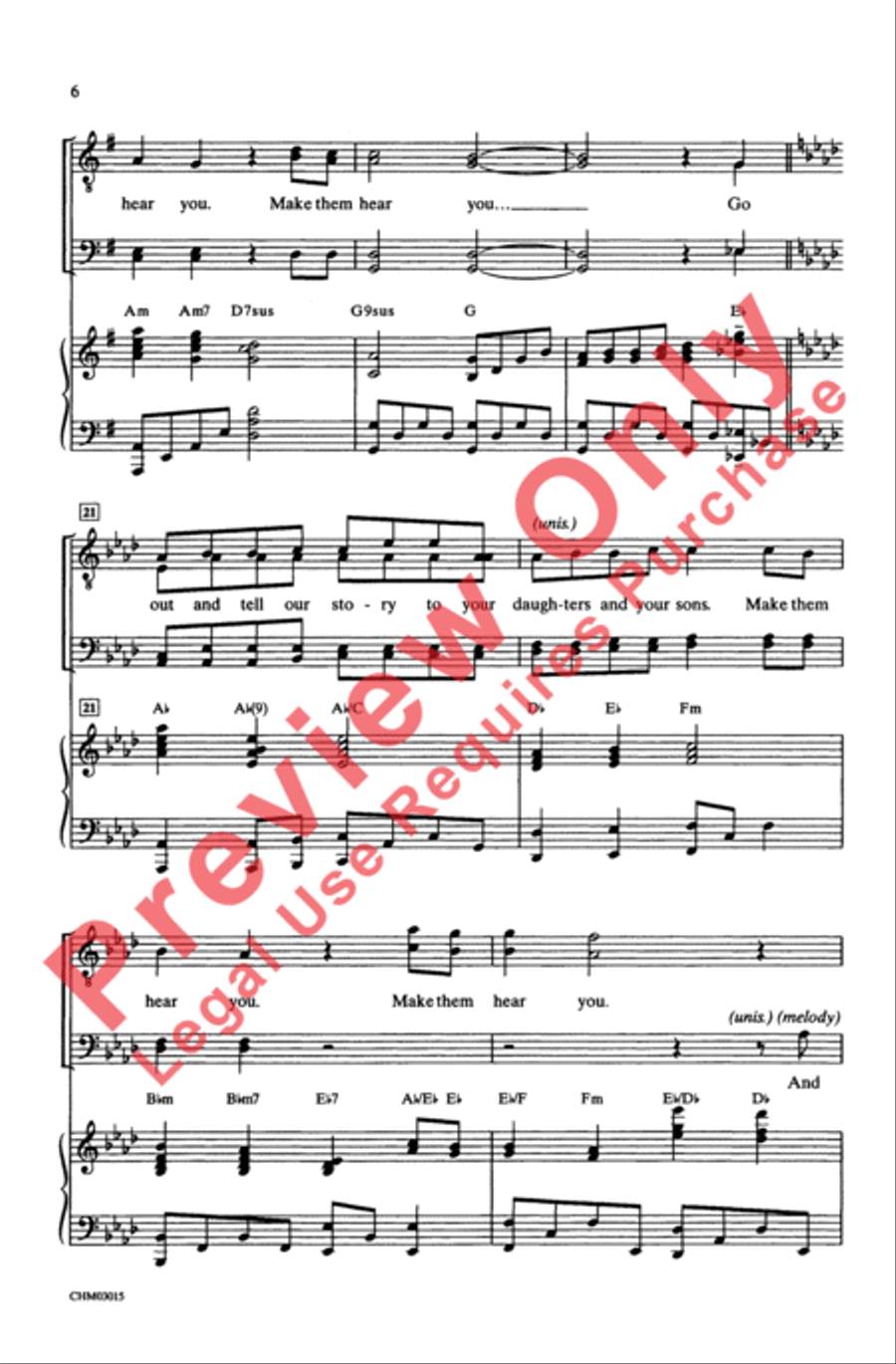 Make Them Hear You Make Them Hear You Men's Choir scores gallery preview page 5