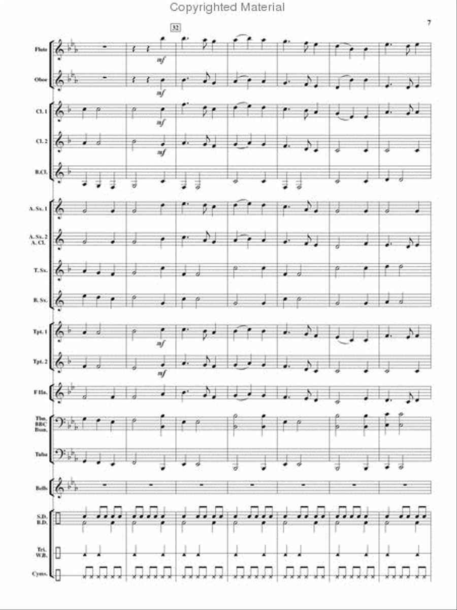 Sagebrush Saga Sagebrush Saga Concert Band scores gallery preview page 6