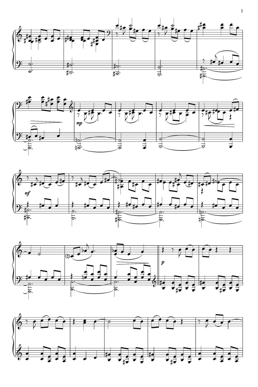 Passacaglia Piano Solo scores gallery preview page 3