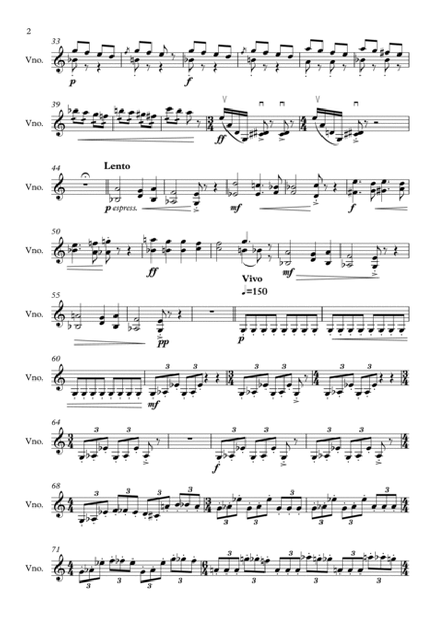 Sonatina for solo violin image number null