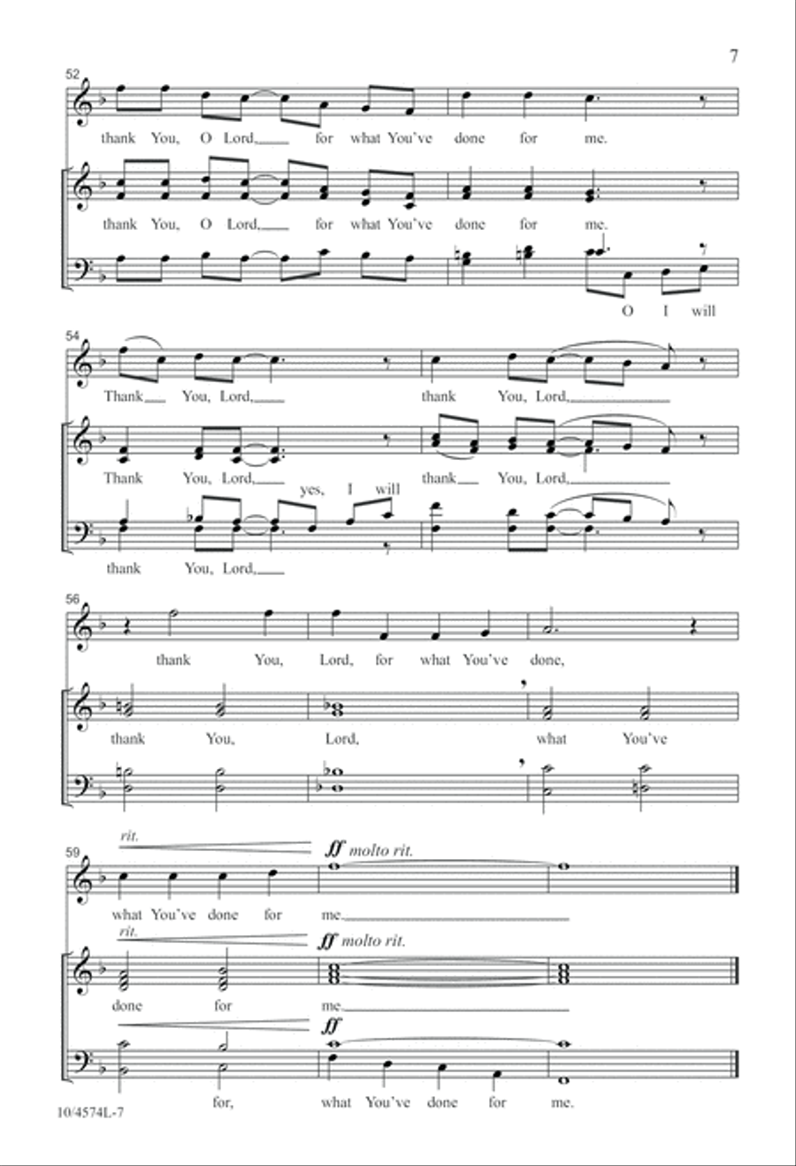 Thank You, Lord 4-Part scores gallery preview page 8
