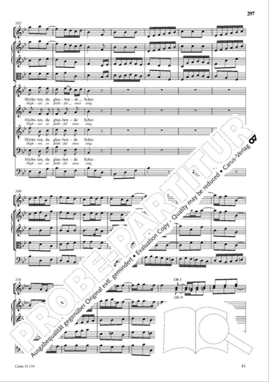 The Complete Sacred Vocal Works (Das geistliche Vokalwerk) Voice scores gallery preview page 298