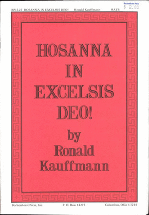 Book cover for Hosanna in Excelsis Deo (Archive)