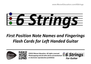 Left Handed Guitar Flash Cards