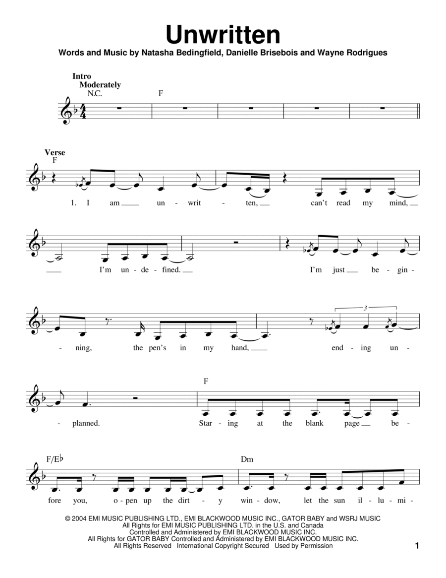 Unwritten Voice scores gallery preview page 1