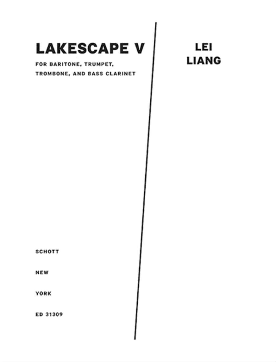 Lakescape V Bass Clarinet scores gallery preview page 1