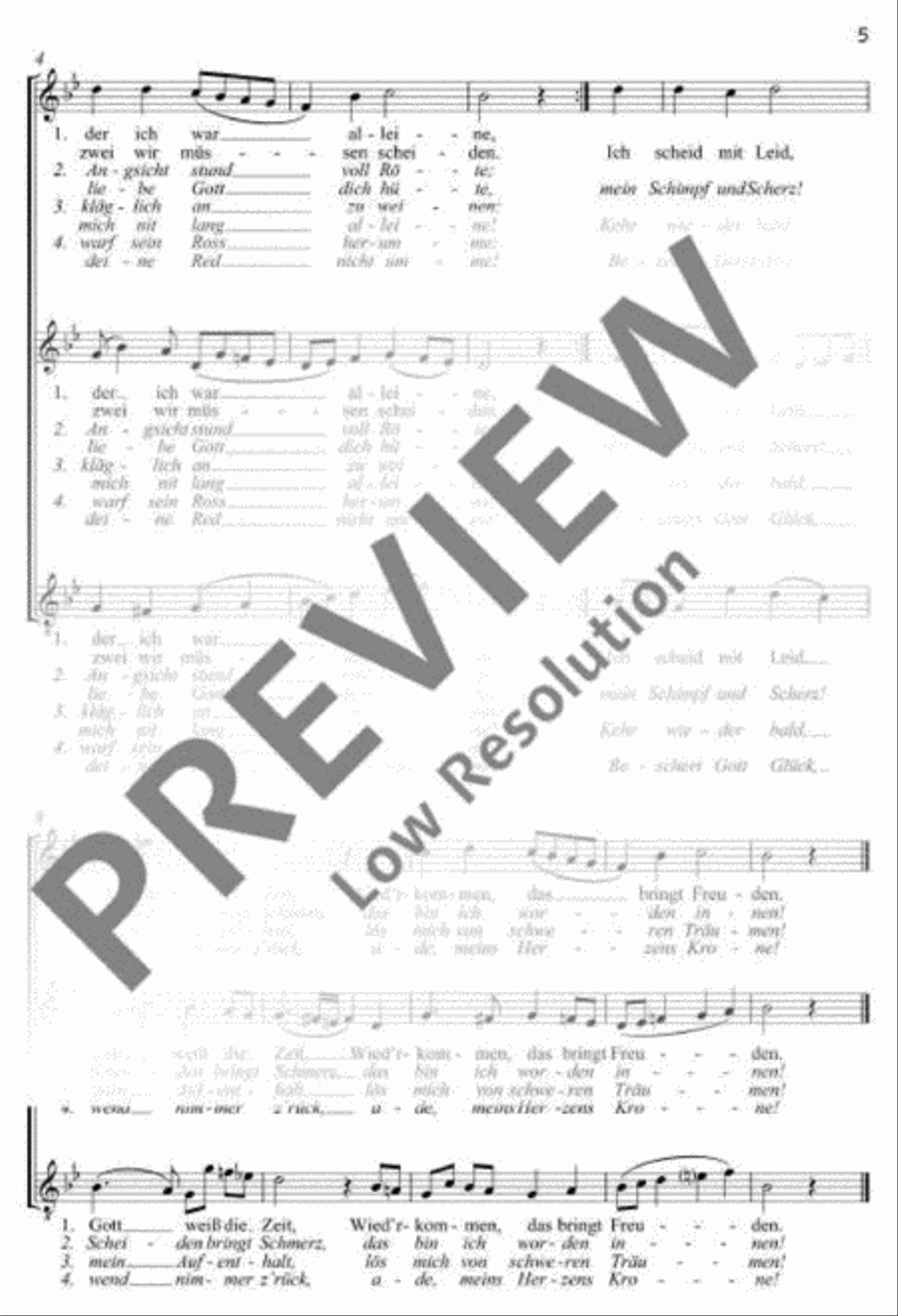 Drei Volkslieder SAT scores gallery preview page 6