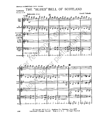 The "Blues" Bell of Scotland