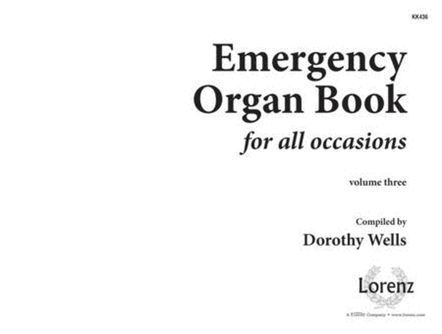 Emergency Organ Book, Vol. 3