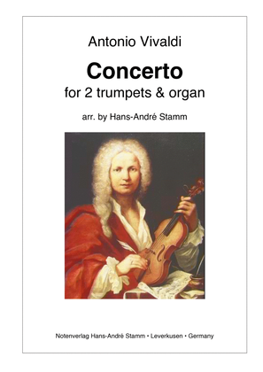 Book cover for A. Vivaldi - Concerto for two trumpets & organ