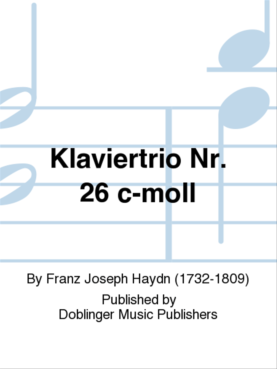 Klaviertrio Nr. 26 c-moll Piano Trio scores gallery preview page 1