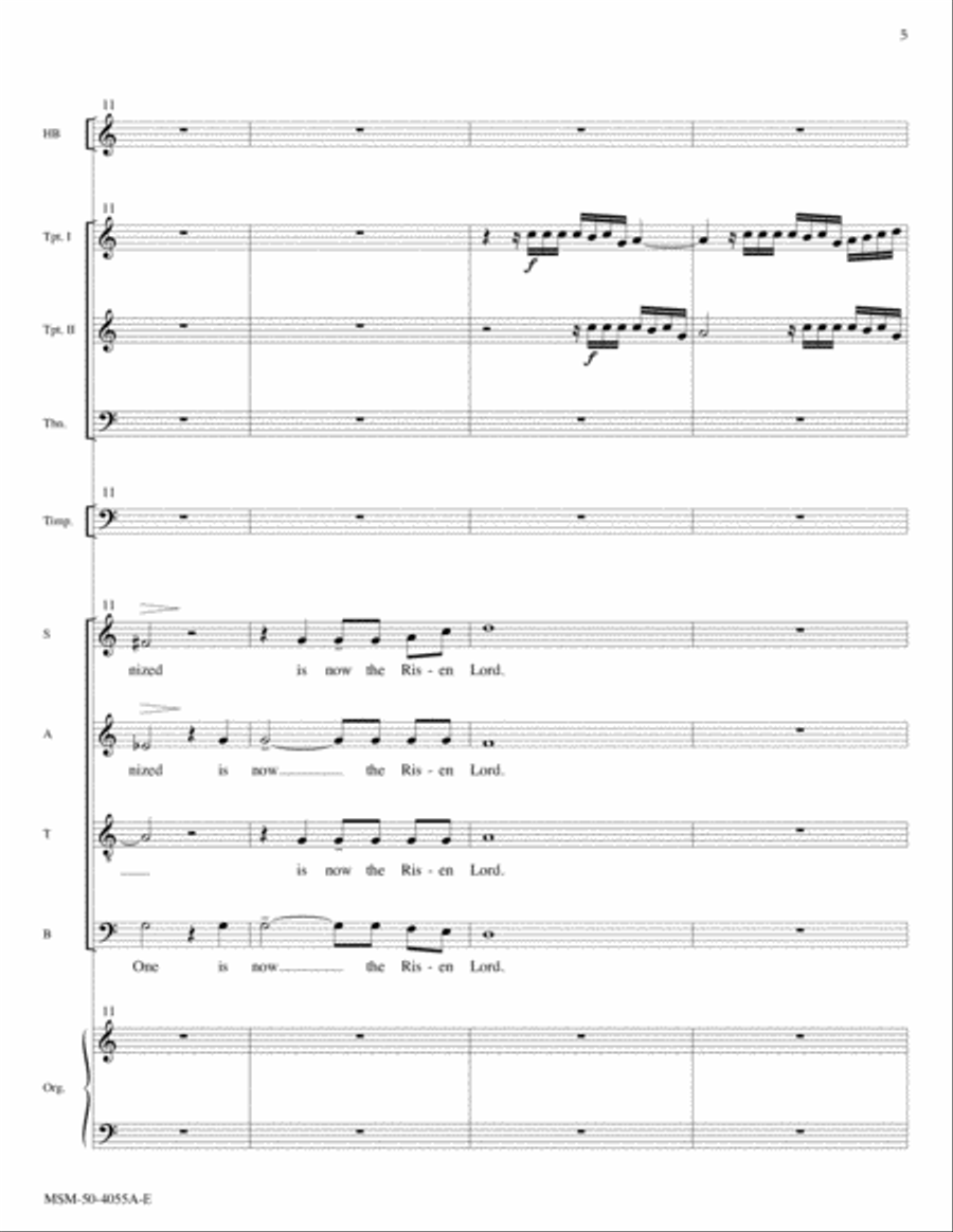 Easter Introit (Downloadable Full Score) image number null