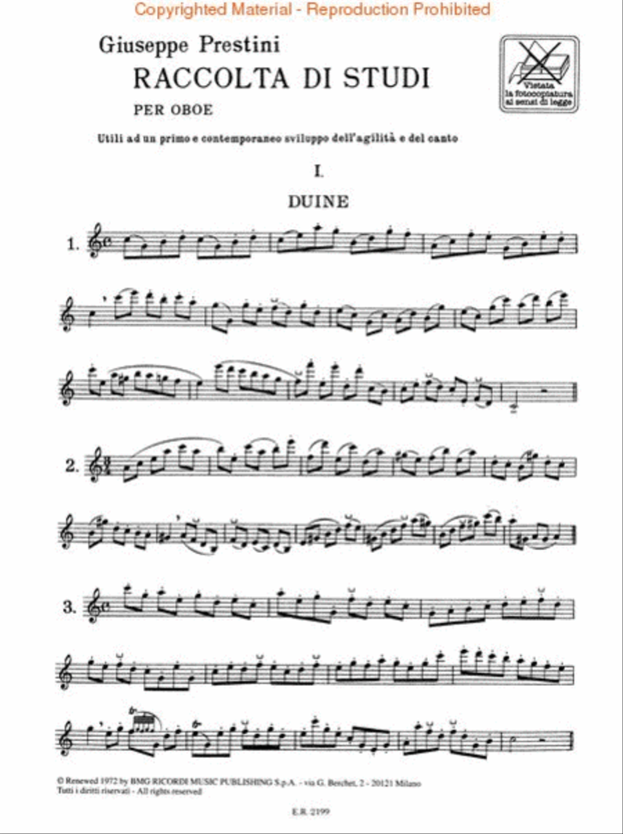Raccolta di Studi Oboe scores gallery preview page 2