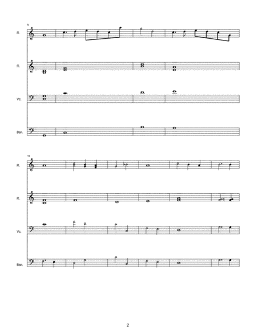 Suite for Small Orchestra - First Movement - Daybreak Chamber Orchestra scores gallery preview page 2