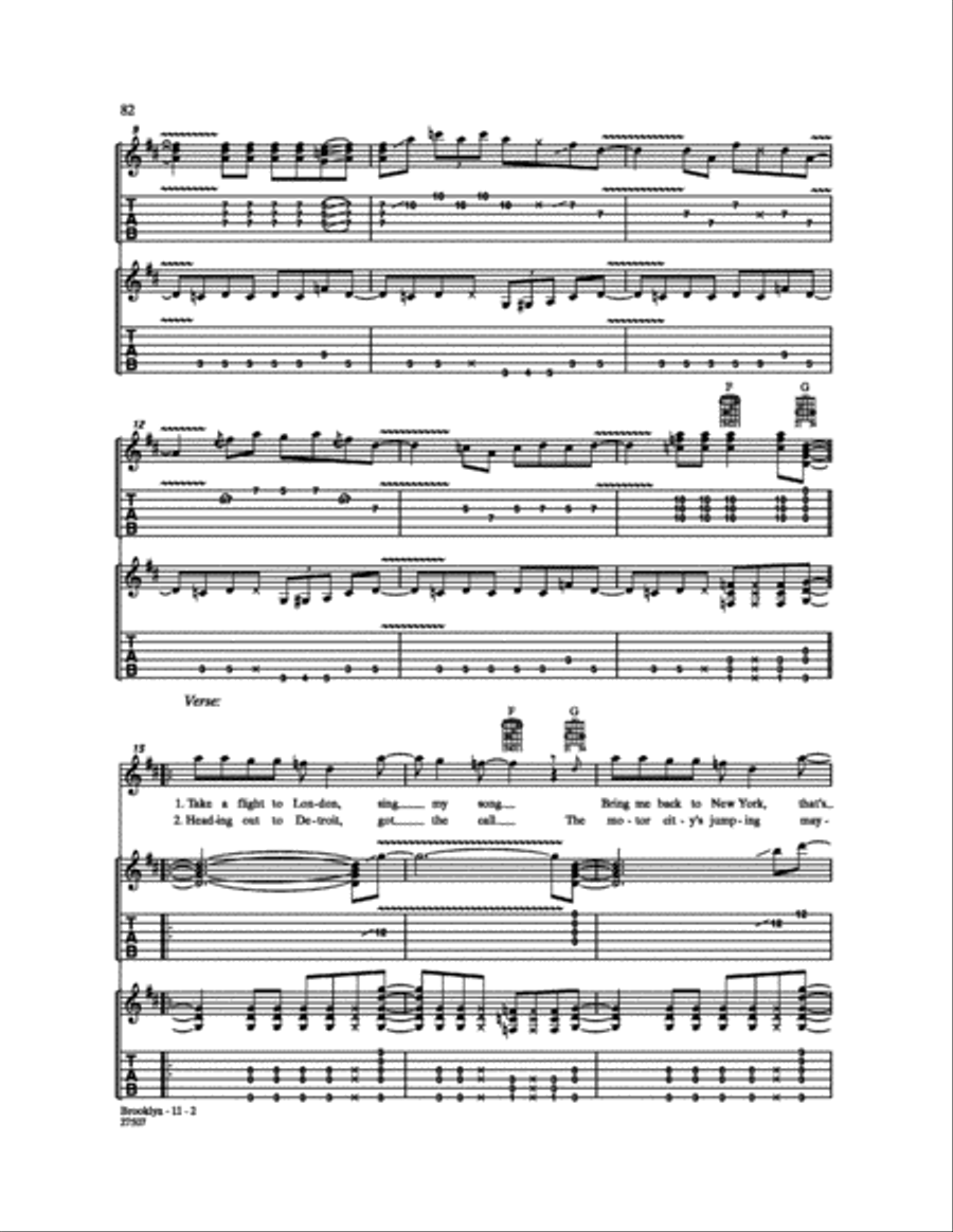Brooklyn Electric Guitar scores gallery preview page 2