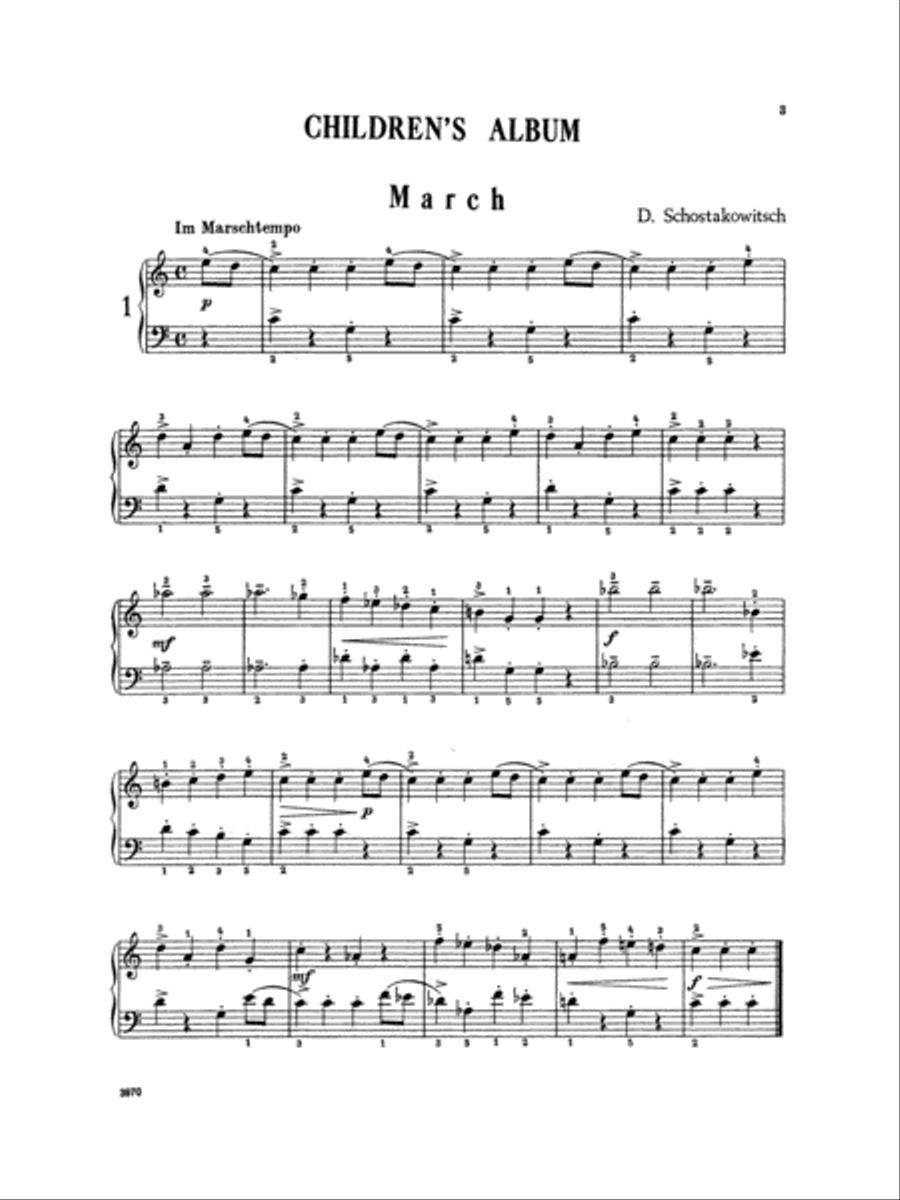 Children's Album Children's Album Piano Solo scores gallery preview page 4