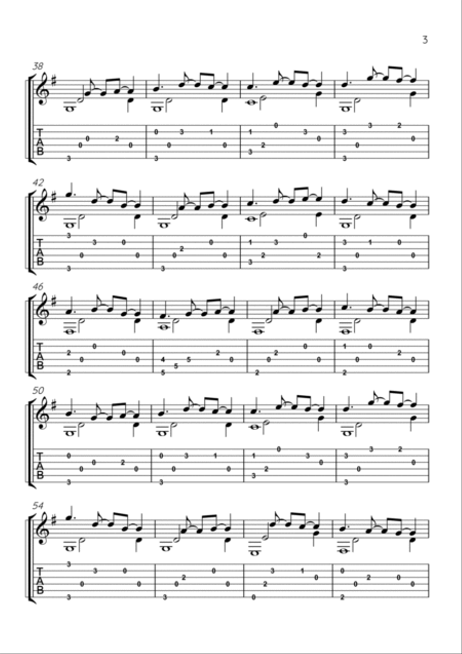 Jesus, Joy of Man's Desiring Acoustic Guitar scores gallery preview page 3