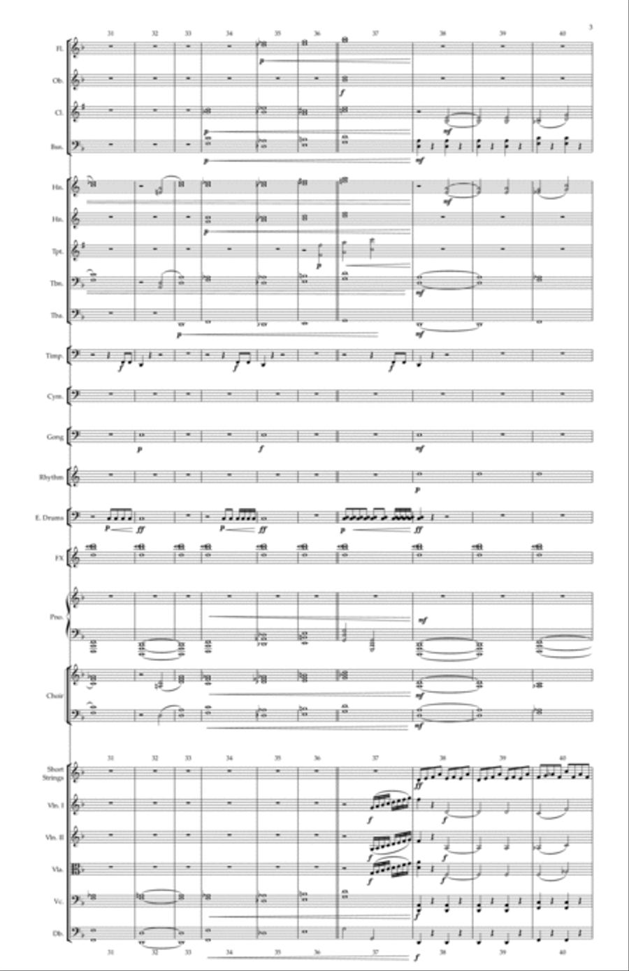 Mystery of the Million Suns 4-Part scores gallery preview page 3